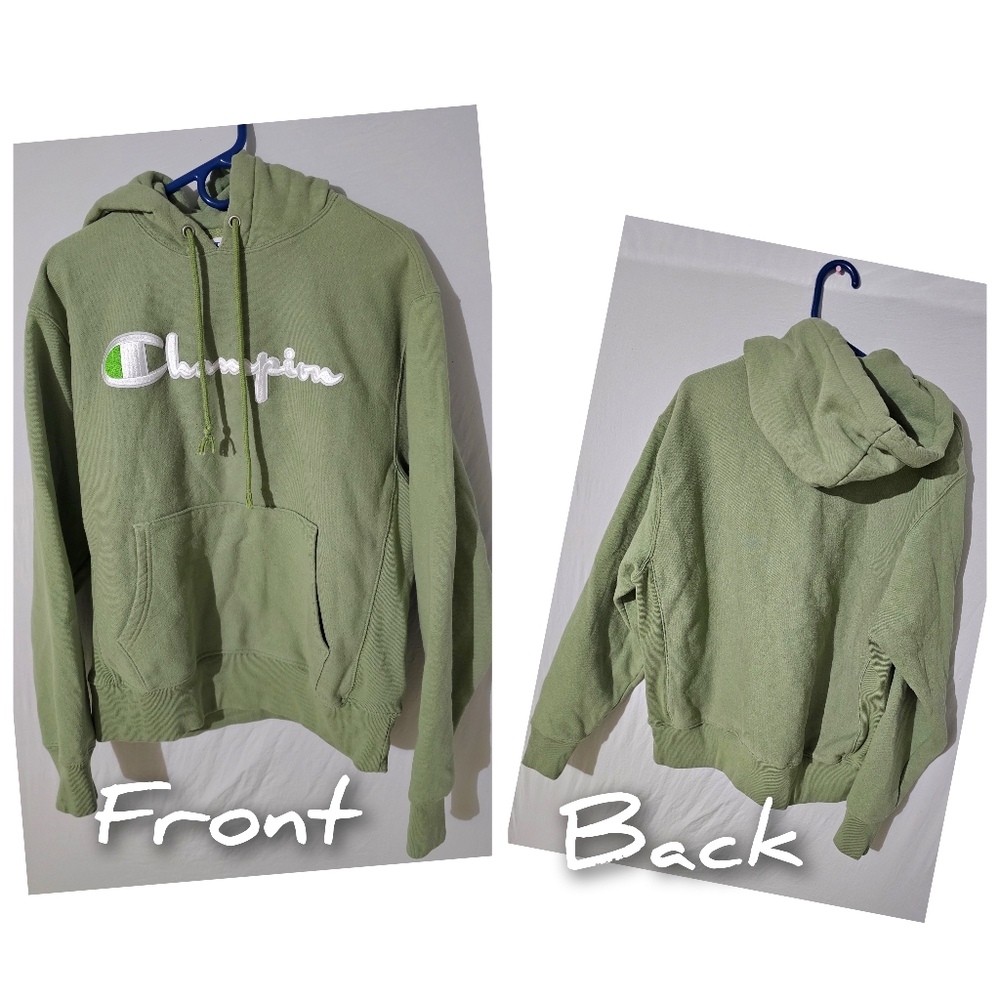 Champion Green Hoodie Sweater